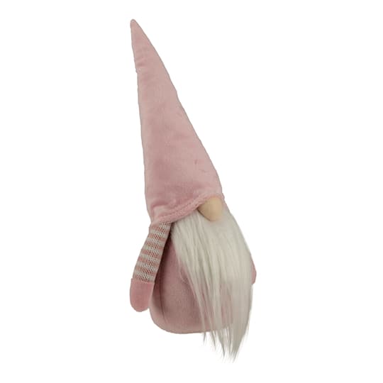 12" Pink & White Spring Gnome